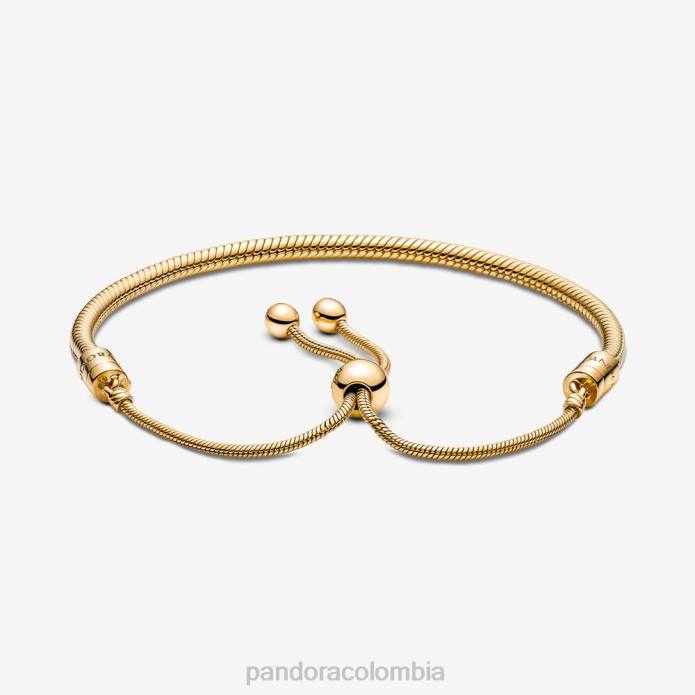 Pandora pulsera deslizante con cadena de serpiente Moments Chapado en oro J2LX954 accesorios