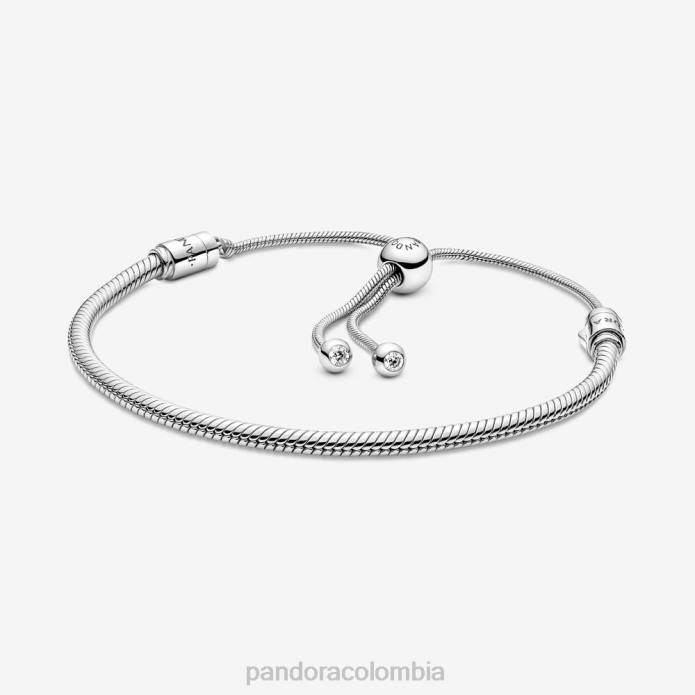 Pandora pulsera deslizante con cadena de serpiente Moments Plata esterlina J2LX338 accesorios