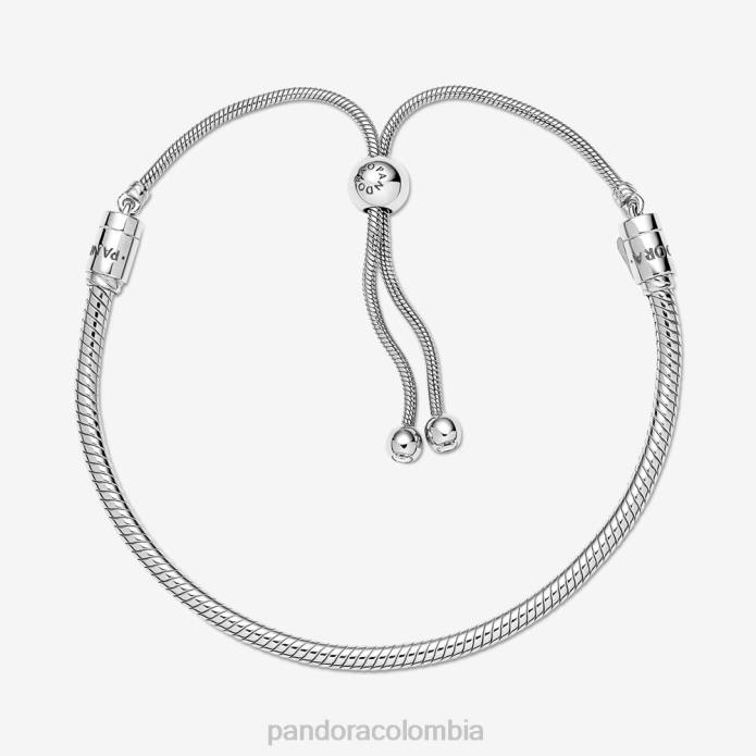 Pandora pulsera deslizante con cadena de serpiente Moments Plata esterlina J2LX338 accesorios