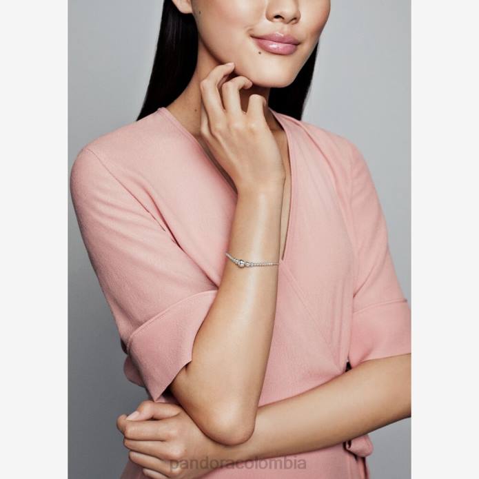 Pandora pulsera deslizante de hilo de cuentas Plata esterlina J2LX452 accesorios