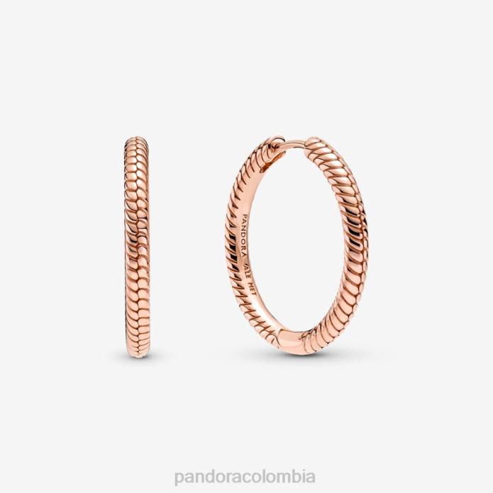 Pandora aretes de aro con dije Moments Oro de Rose plateado J2LX837 accesorios