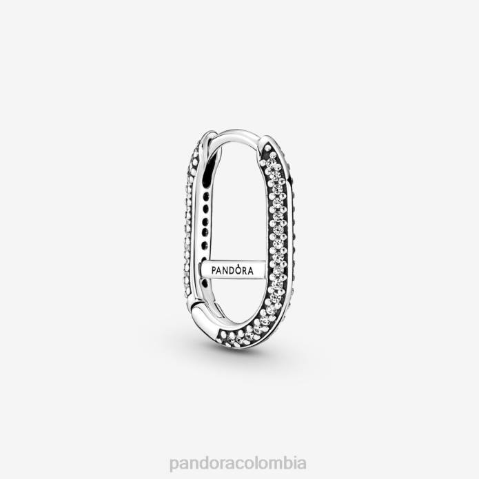 Pandora pendiente de eslabón único pavimentado Plata esterlina J2LX841 accesorios