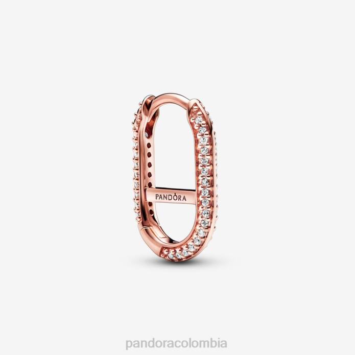 Pandora pendiente de eslabones pavimentados Oro de Rose plateado J2LX842 accesorios