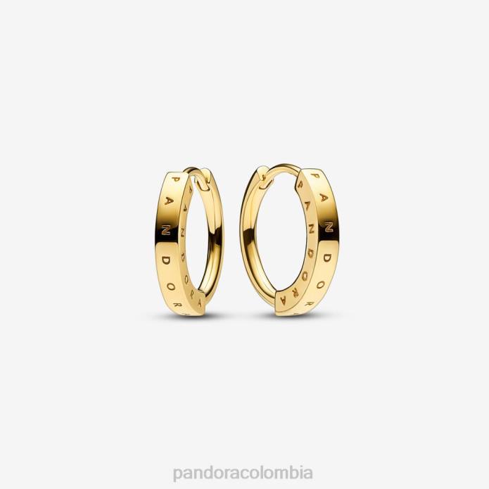 Pandora pendientes de aro con la firma i-d oro J2LX861 accesorios