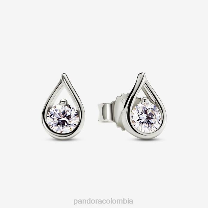 Pandora Pendientes brillantes de diamantes de 0,50 ct total creados en laboratorio Oro blanco J2LX934 accesorios