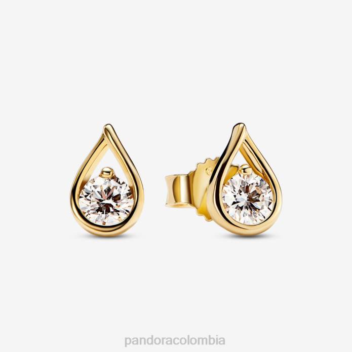 Pandora Pendientes brillantes de diamantes de 0,50 ct total creados en laboratorio oro J2LX933 accesorios