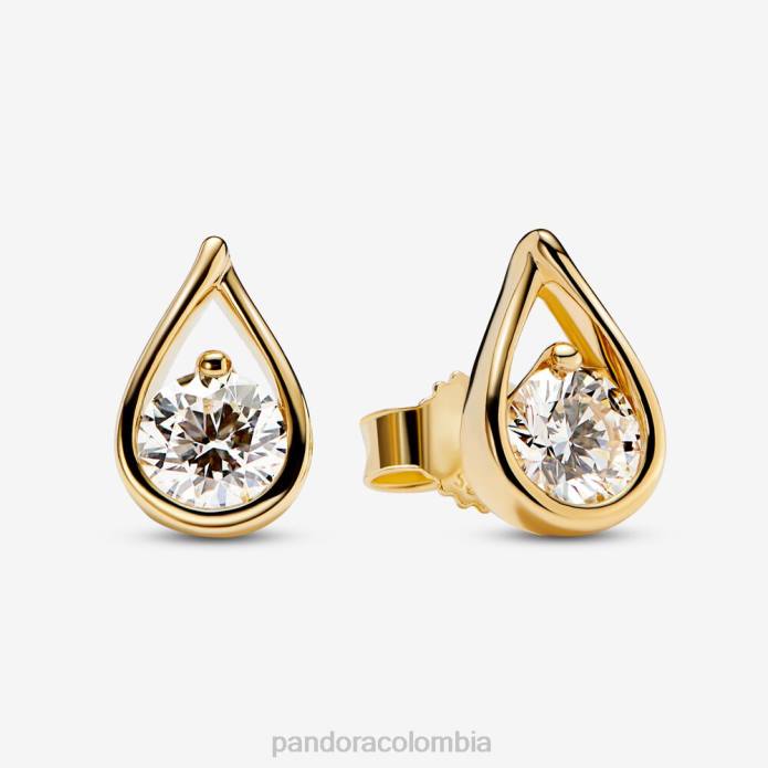 Pandora Pendientes brillantes de diamantes de 1,00 quilates creados en laboratorio oro J2LX939 accesorios