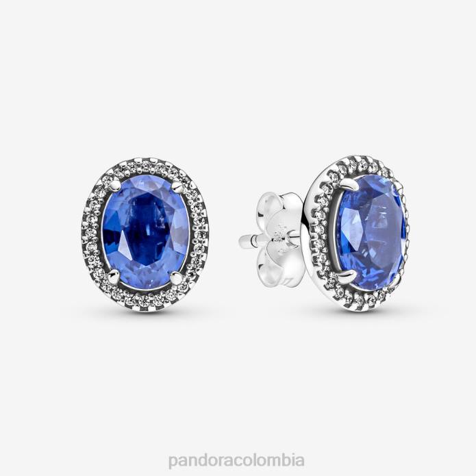 Pandora aretes brillantes con halo llamativo Plata esterlina J2LX929 accesorios