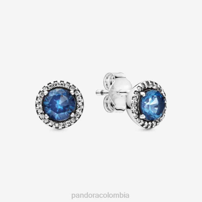 Pandora aretes redondos con brillo plata esterlina/azul J2LX950 accesorios